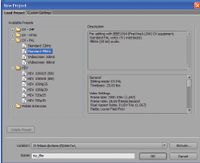 Рис. 3. Панель New Project