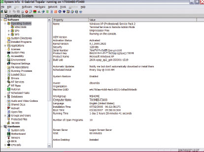 Экран 2. Основное окно SIW