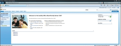 Экран 1. Web-сайт SharePoint по умолчанию