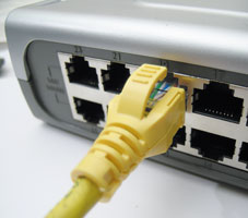 ...и к коммутатору