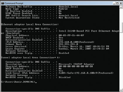 Экран 10. Результаты тестирования NAP на совместимом компьютере