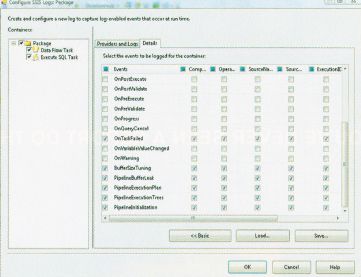 На вкладке Details указываются записываемые в журналы ошибки