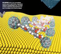 При ширине всего 4 нм у автомобиля имеется шасси с двигателем, подвижная подвеска и вращающиеся оси, на концах которых закреплены фуллереновые колеса, состоящие из 60 атомов углерода