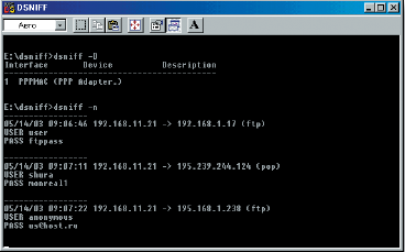 Dsniff: ничего лишнего, лишь перехват паролей