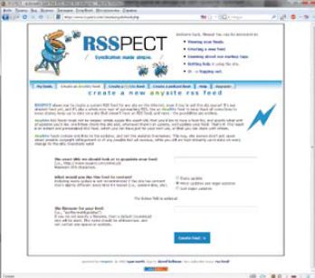 С помощью бесплатного аккаунта удается создать лишь четыре ленты. Предлагаемые же платные Premium-аккаунты не имеют данного ограничения, отличаются расширенным выбором настроек RSS-лент и обновляются каждые полчаса. К сожалению, в ходе тестирования RSSpect не сумел обработать тестовую страницу форума, зато корректно справился с новостным сайтом