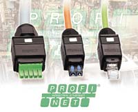 Рисунок 5. Разновидности защелкивающихся разъемных соединителей с уровнем защиты IP67 для применения в сетях Profinet.