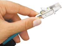 Рисунок 4. Вилка разъема RJ45 для сетей Profinet для быстрой установки в полевых условиях.