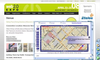 Если в процессе просмотра Web-страниц вам встретится адрес, который хотелось бы увидеть на карте, выделите его и щелкните мышью на пиктограмме MapQuest 