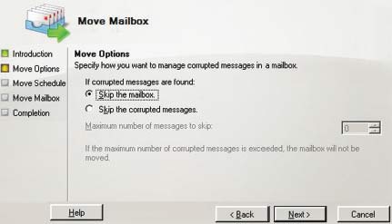 Экран 3. Игнорирование поврежденного сообщения в почтовом ящике