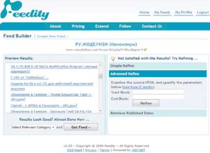  Бесплатный аккаунт Feedity позволяет создать 10 лент, обновляющихся раз в 5 ч. Но самое серьезное ограничение касается числа элементов, включаемых в ленту, — их только 15. Причем не разрешается добавить к ленте какой-либо собственный материал, логотип или комментарий.