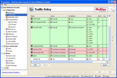 WinRoute Firewall работает по принципу "запрещено все, что явно не разрешено"  WinRoute Firewall работает по принципу "запрещено все, что явно не разрешено"
