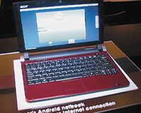 Модель Aspire One, продемонстрированная Acer на Computex, имеет систему двойной загрузки, которая позволяет пользователям переключаться между Android и Windows X