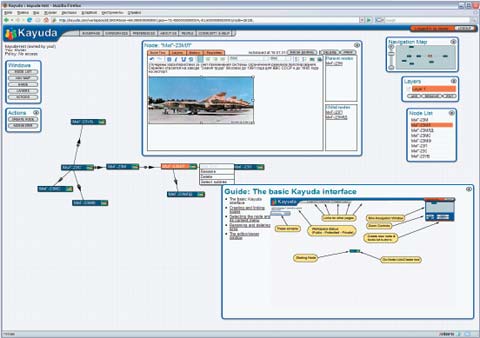 Интерфейс Kayuda позволяет уверенно работать даже с крупными картами