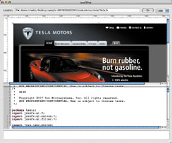 На конференции JavaOne в мае Sun представила два основных компонента данной платформы — JavaFX Script и JavaFX Mobile. Первый представляет собой язык скриптов для разработки контента, а второй — программную среду для мобильных устройств
