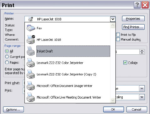 Рис. 4. Печатайте документы так, как нужно, создав профили принтеров с параметрами для различных типов печати