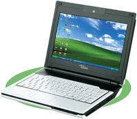 У данного нетбука есть одна интересная особенность  — он допускает замену верхней крышки, причем в комплекте с ним идет черный глянцевый вариант, с которым аппарат смотрится значительно лучше