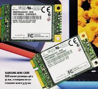 Samsung Mini-Card SSD имеет размеры 46 x 51 мм, а толщина ее составляет всего 3,75 мм