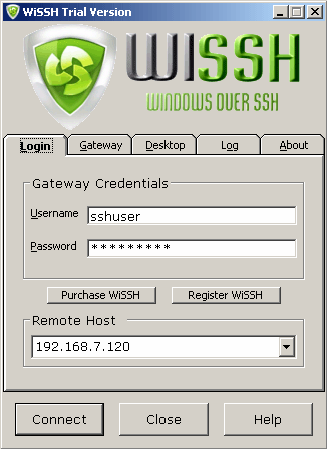 Рис. 4. Проверьте соединение с удаленной настольной системой