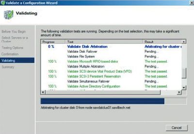 Проверка конфигурации кластера