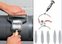 Полосные оттиски с анилоксового валика с помощью пасты, которая с определённым усилием накатывается на растровую структуру, можно отправить в фирму Zecher для непрямого определения объёма