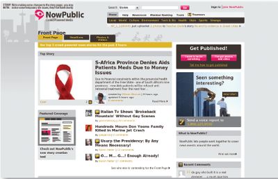 NowPublic — сервис новостей, генерируемых пользователями