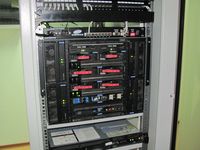 Коммутатор Cirpack выполнен в виде модулей на базе серверного шасси BladeCenter T компании IBM 