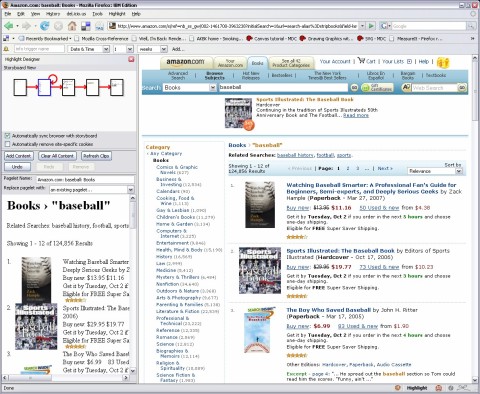 Highlight, созданное в IBM расширение для Firefox, делает Web-страницы 