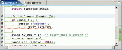 Рис. 2. Отображение результатов SC в среде разработки для проведения анализа