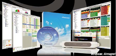 Рисунок 4. Неразрешенные точки доступа являются серьезной угрозой даже для хорошо защищенных сетей. Аналитическое программное обеспечение Enterprise в сочетании с Smart Edge Sensor от компании Airmagnet надежно прикроют лазейки и одновременно окажут поддержку при планировании и оптимизации инфраструктуры WLAN. 