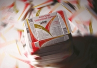 Результат работы гибридной системы Hapa (флексография/струйная УФ-печать)