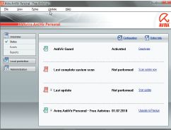 Простой и функциональный интерфейс Avira AntiVir
