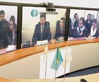 Среди возможностей новой сети «Казахтелекома» — проведение сеансов телеконференц-связи с применением технологии телеприсутствия