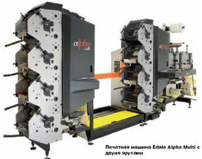 Печатная машина Edale Alpha Multi с двумя ярусами