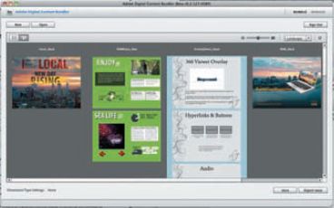 Структура публикации и порядок страниц определяются в Digital Content Bundler