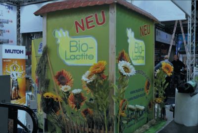 На выставке Viscom во Франкфурте Mutoh демонстрировала свои биочернила BioLactite