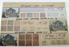 На плитке керамогранита уместилось несколько образцов печати — с белой подложкой и без