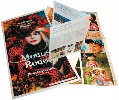 Образцы продукции, которые печатает iGen 4 EPX за счёт увеличенного формата,— такого конкуренты пока предложить не смогут