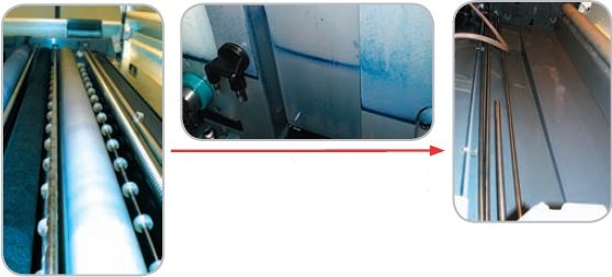 После слива химии ёмкость достаточно промыть водой, чтобы получить практически чистую поверхность ванны и узлов процессора. При использовании обычной химии необходимо регулярно удалять образующиеся отложения сильными средствами очистки, а затем отмывать от них процессор