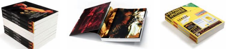 Типовая продукция для клеевого скрепления: книги в мягкой обложке, телефонные справочники, журналы, каталоги, брошюры, технические инструкции. Фото: Muller Martini