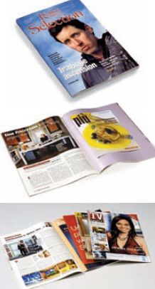 Стандартные примеры продукции с шитьём. Фото: Muller Martini