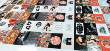 Одна из первых работ на новом принтере (которую делают именно на нём, очевидно, не из-за формата, а из-за новых ярких чернил) — наклейки на iPhone на основе плёнки 3М. Впоиске ярких и 