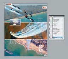 Страница из журнала Israel Defense с показанными слоями и поименованными интерактивными элементами в InDesign