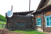 Одна из сельских школ, получивших доступ к Сети с помощью VSAT