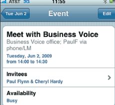 Просмотр доступности приглашенных на собрание