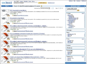 Широта спектра продуктов отличает Exalead от конкурентов, специализирующихся на корпоративном поиске, таких как Autonomy, FAST (куплена в 2008 году корпорацией Microsoft) или Endeca