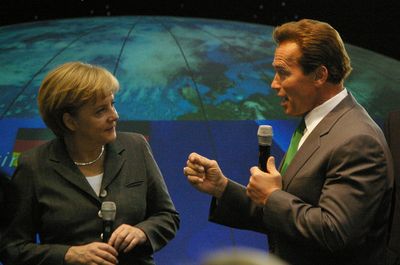 Арнольд Шварценеггер считает, что ИТ-компании участвуют в CeBIT, чтобы найти новый бизнес, а не для того, чтобы пожаловаться на состояние экономики 