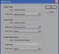 Рис. 3. Панель Add Tracks