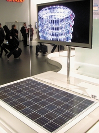   Компания Sharp продемонстрировала экологически чистый телевизор