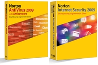 На российский рынок выпущены новые версии "персональных" продуктов Symantec - Norton Antivirus 2009 и Norton Internet Security 2009 