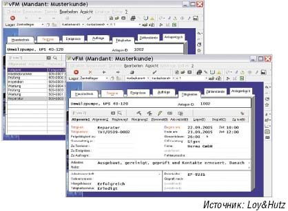 Рисунок 1. Техническое направление CAFM контролирует все отопительные системы и приводные двигатели, включая «историю» их обслуживания, управление неполадками и проверку на экономичность. 